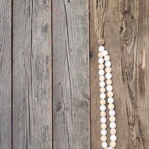 Beaded Hoop with Tassel